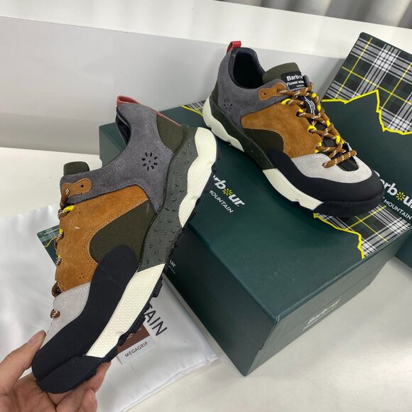 Flower MOUNTAIN NANGA Collaboration Sneaker in Brown&White&Gray&Black Suede - Picture 5 of 9